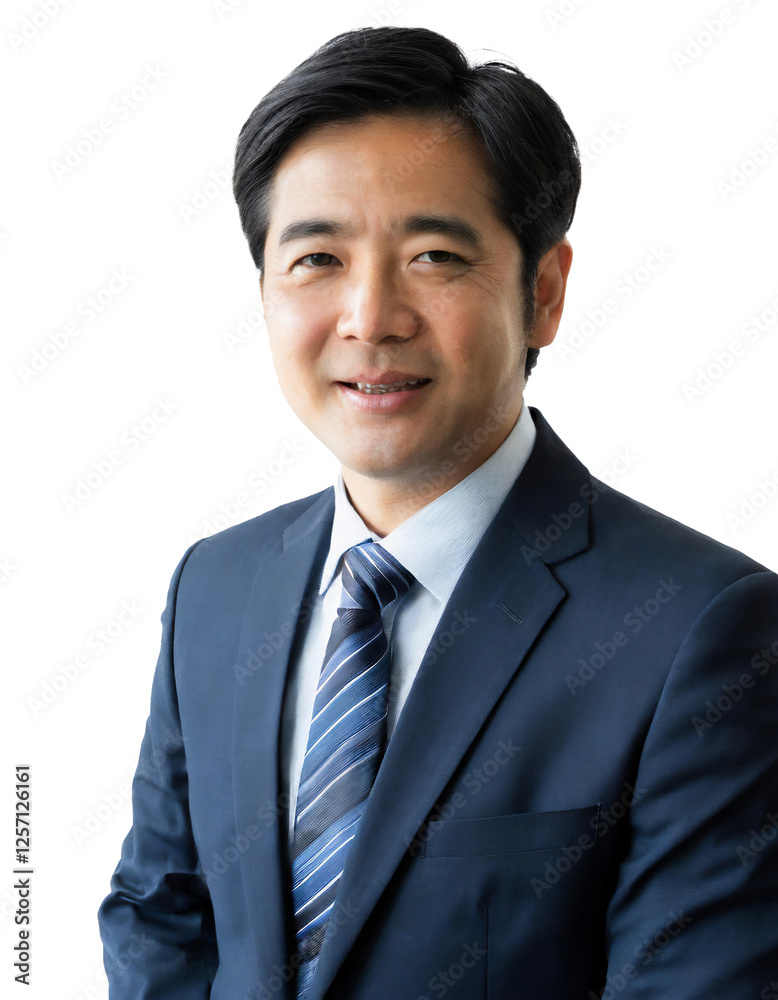 Portrait of only one Man. White Background. Portrait of only one Man. White Background.