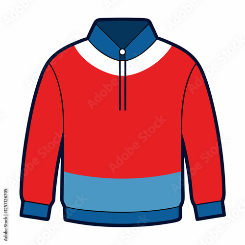 Minimalist Pullover Design on White Backdrop