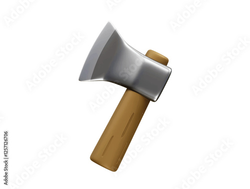 axe icon 3d illustration render