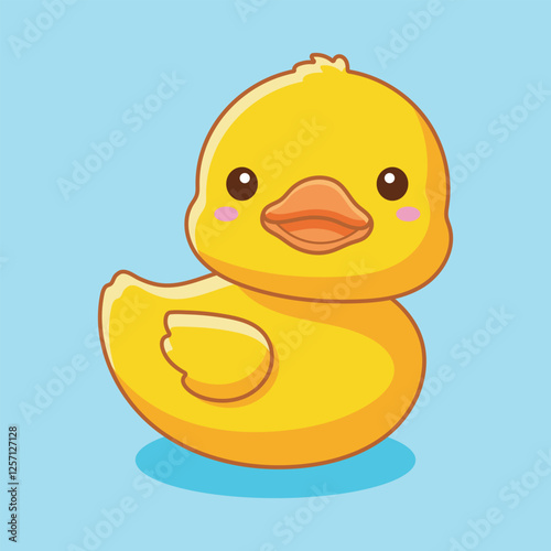 rubber duck on white background