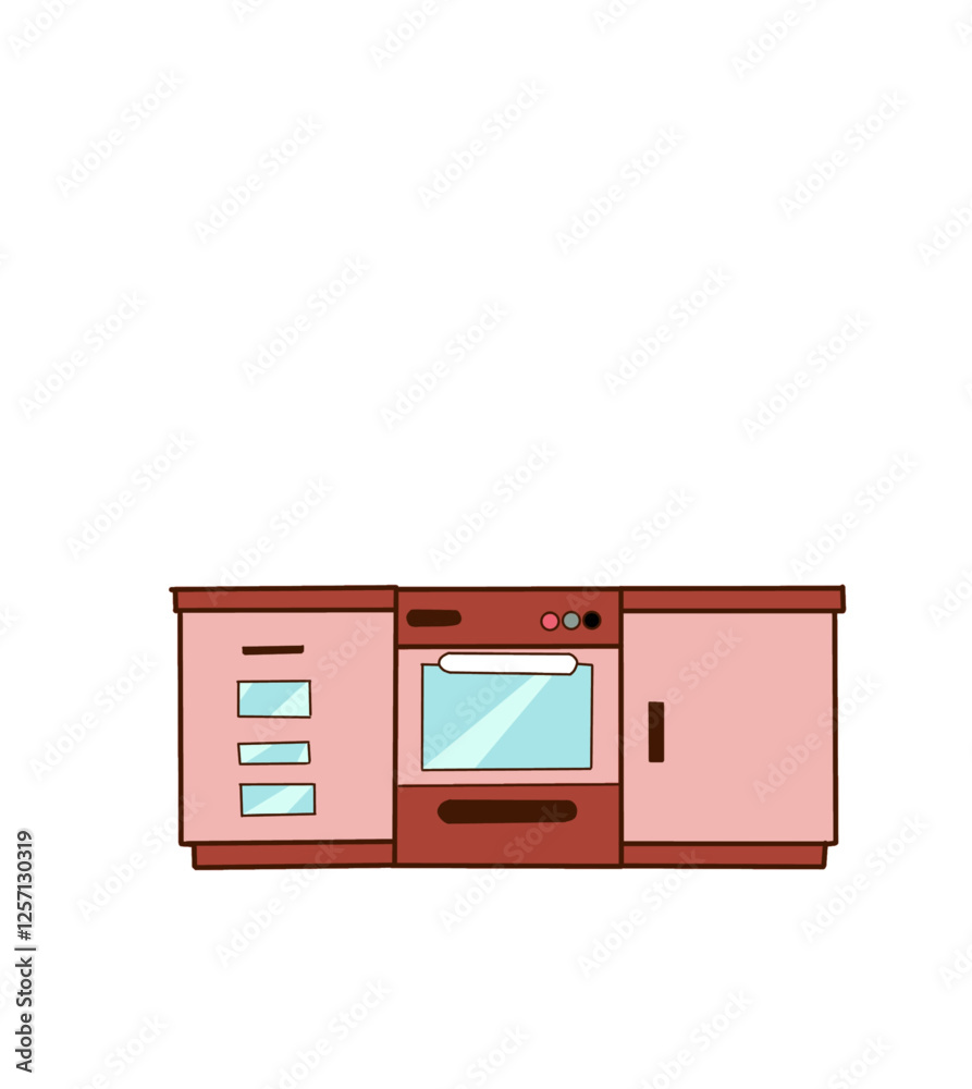 Oven icons set on white background: closed oven, baking and open. Modern appliances in domestic kitchen oven icon isolated Oven icons set on white background: closed oven, baking and open. Modern appliances in domestic kitchen oven icon isolated