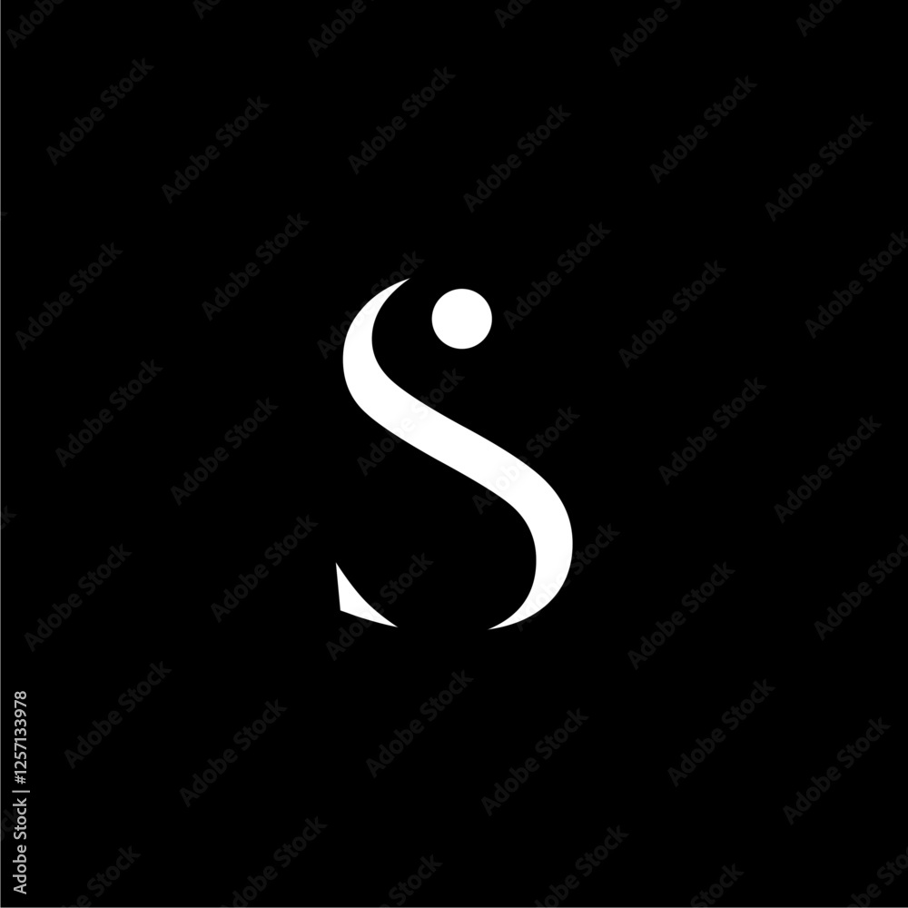 Minimal Innovative Initial S logo. Letter S creative elegant Monogram. Premium Business S logo icon. White color on black background Minimal Innovative Initial S logo. Letter S creative elegant Monogram. Premium Business S logo icon. White color on black background