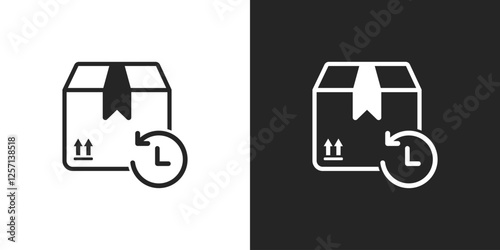 Package box delivery sign icon vector design