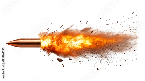 Bullet Explosion Fire Power Impact