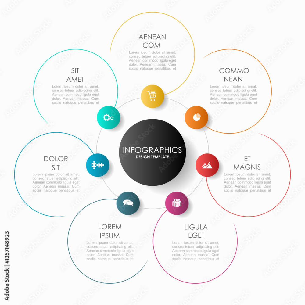 Infographic design template with place for your data. Vector illustration.