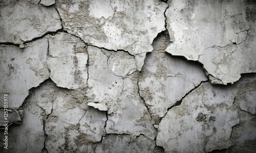 Cracked plaster wall texture, urban decay background