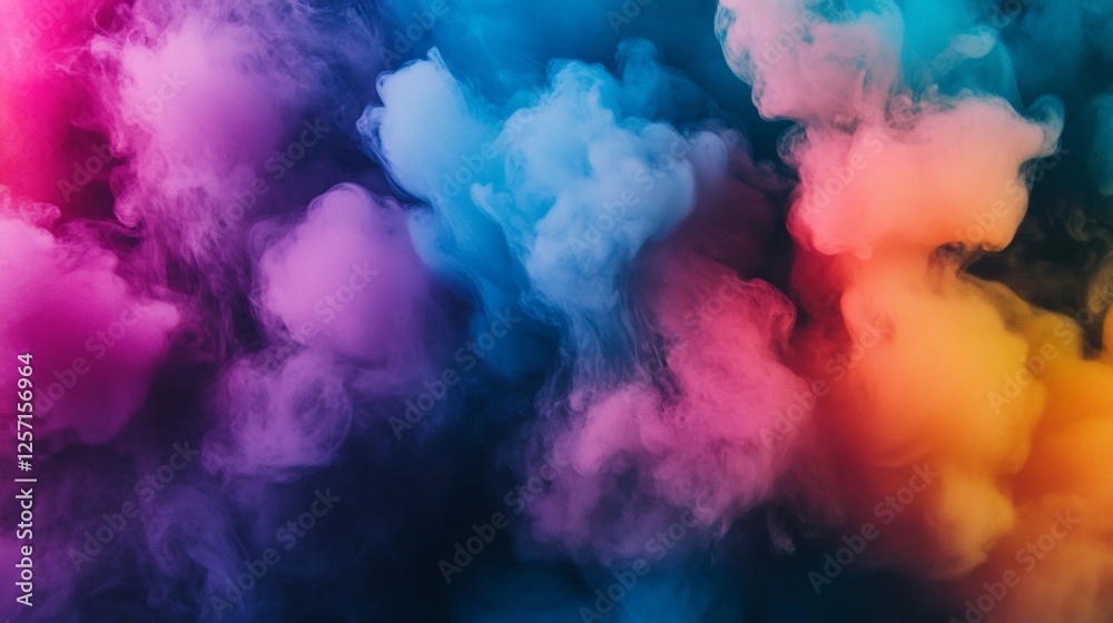 Abstract Colorful Smoke Clouds Swirling in Vivid Hues A Mesmerizing Display of Ethereal Beauty Abstract Colorful Smoke Clouds Swirling in Vivid Hues A Mesmerizing Display of Ethereal Beauty