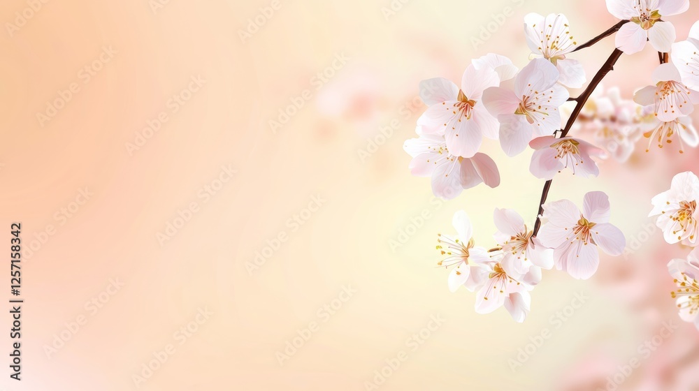 A serene spring backdrop with blurred bokeh, soft blossoms, and radiant golden light creating a magical atmosphere. A serene spring backdrop with blurred bokeh, soft blossoms, and radiant golden light creating a magical atmosphere.