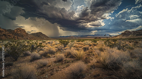 rainy weather in desert 