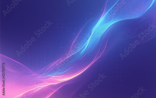 Abstract cosmic gradient waves background. Featuring cosmic gradient waves and vibrant colors. Emphasizing depth and modernity. Ideal for space and creative themes.