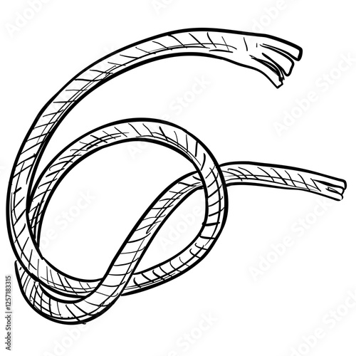 ropes and lasso handdrawn illustration