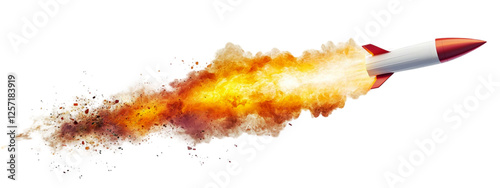 Rocket Launch Fiery Blastoff Space Exploration