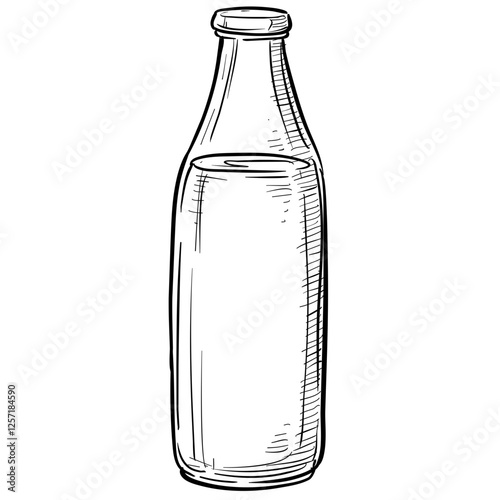 milk handdrawn illustration