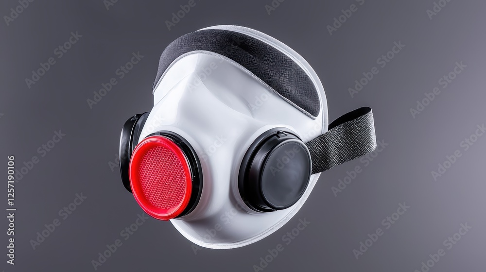 Red button gas mask, ensuring safety and protection in hazardous environments red
