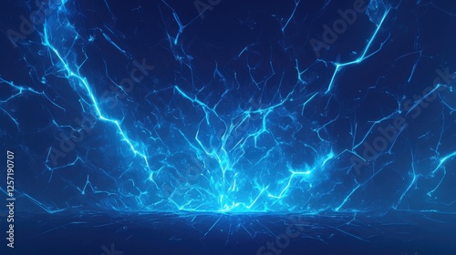 Abstract electric storm background with electric storm effects and vibrant lightning patterns. Emphasizing dynamic energy and modern design, ideal for artistic projects and high-impact visuals.