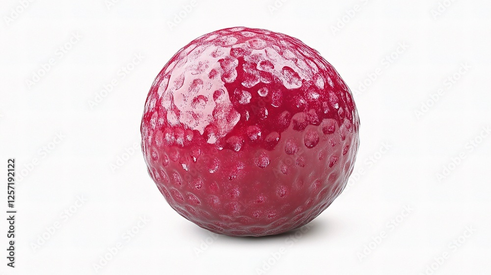 Single Fresh Raspberry Berry with Detailed Texture and Isolated Background Single Fresh Raspberry Berry with Detailed Texture and Isolated Background