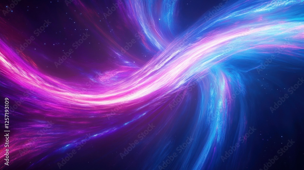 Abstract cosmic scene with luminous swirling clouds of color Abstract cosmic scene with luminous swirling clouds of color