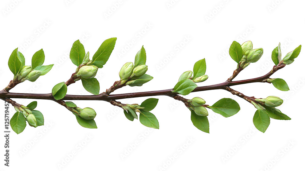 branch of willow isolated on white background branch of willow isolated on white background