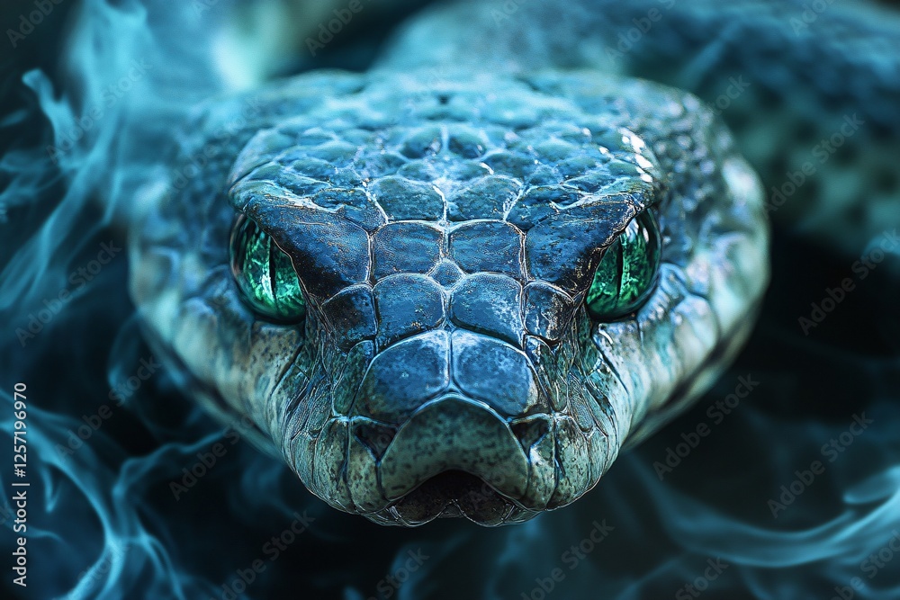 A Close Up Of A Snakes Head And Eyes A Close Up Of A Snakes Head And Eyes