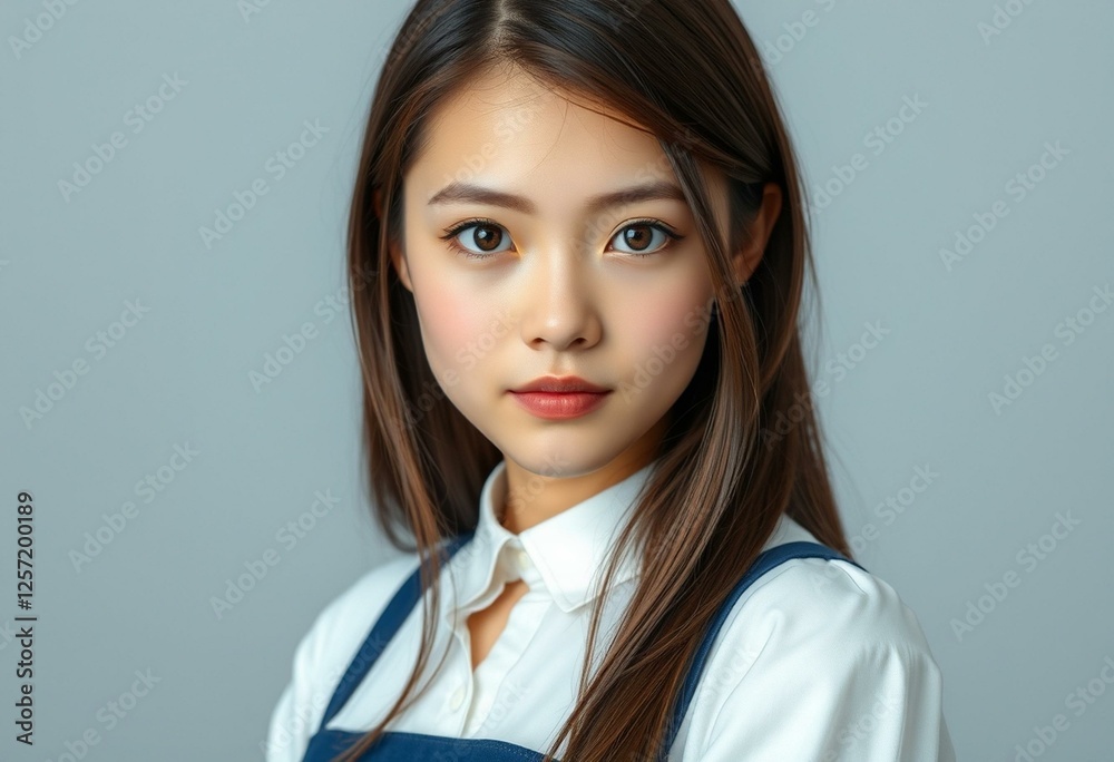 Female student portrait with soft lighting Female student portrait with soft lighting