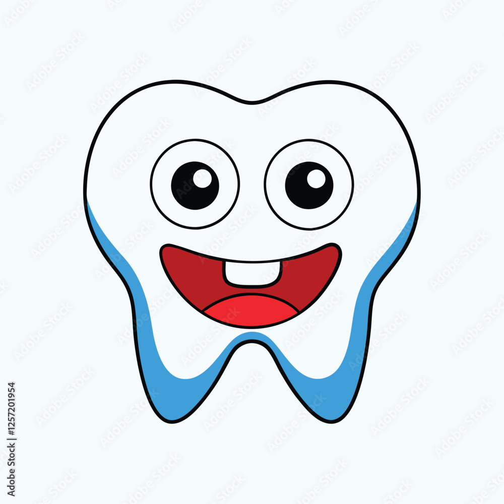 Happy Tooth Vector Illustration for Dental Care, Oral Health, and Adorable Cartoon Design
Happy Tooth Vector Illustration for Dental Care, Oral Health, and Adorable Cartoon Design