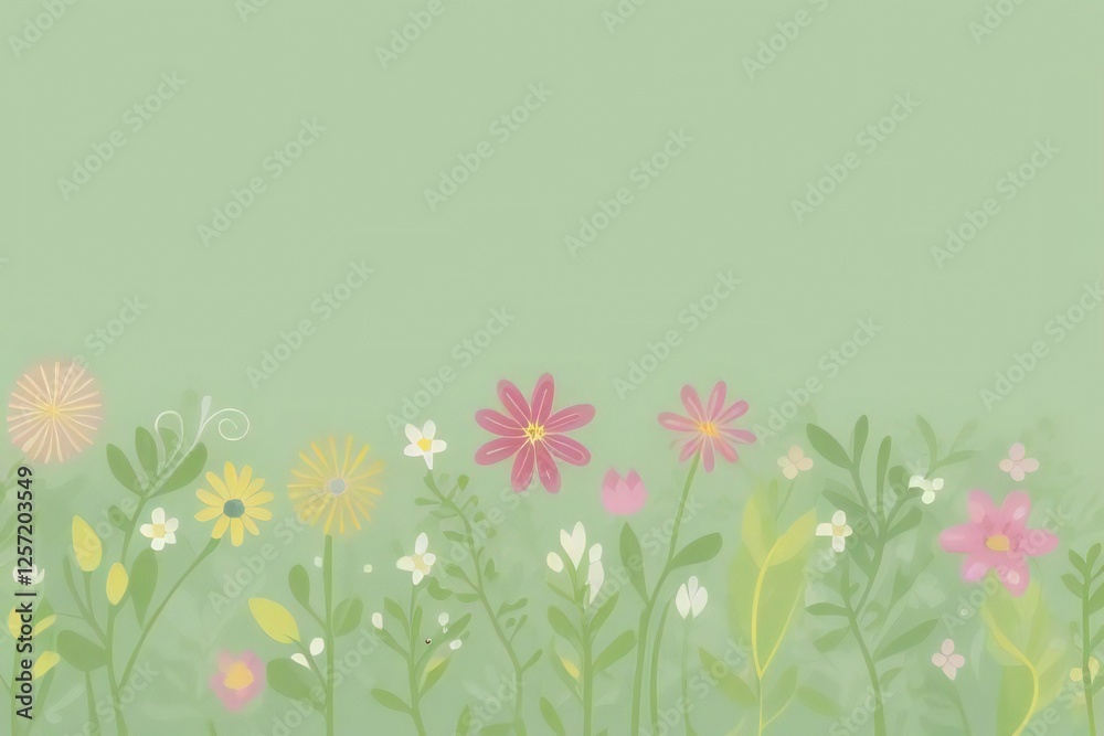 Naklejka premium Flowers