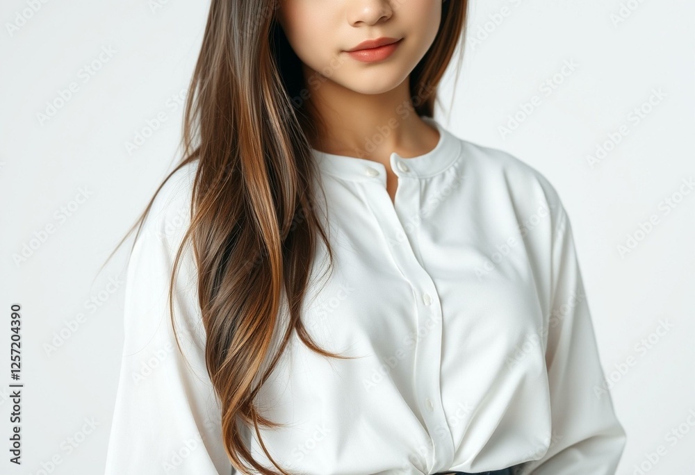Female student portrait with soft lighting Female student portrait with soft lighting
