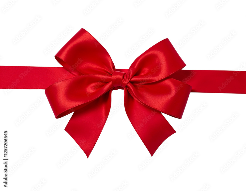 Fototapeta premium red bow isolated on white