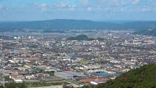 倉敷市街地・俯瞰・自然音（岡山県・倉敷市）