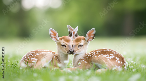 Twin Fawn Serenity: Two ado...