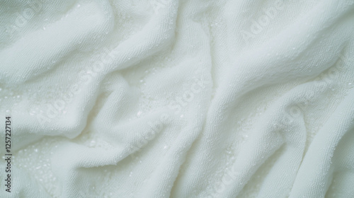 Soft White Fabric Texture: ...