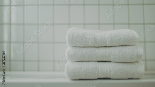 Stack of Fresh Towels: Thre...