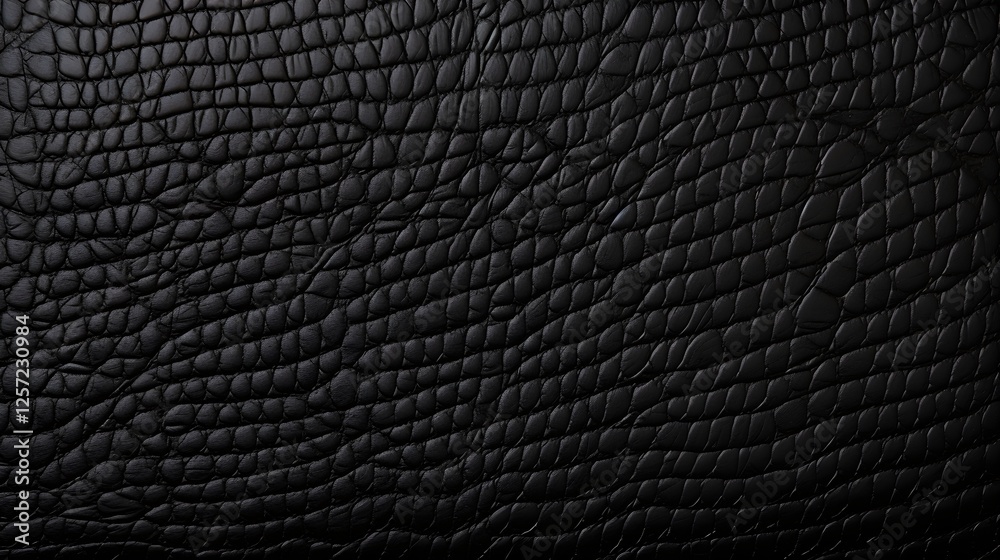 Black Leather Texture Background Close Up Croco Pattern Reptile Skin Design Black Leather Texture Background Close Up Croco Pattern Reptile Skin Design