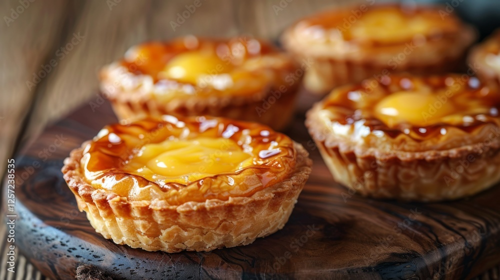Hong Kong-style Egg Tarts, with flaky, buttery crusts and glossy, smooth custard filling. Hong Kong-style Egg Tarts, with flaky, buttery crusts and glossy, smooth custard filling.