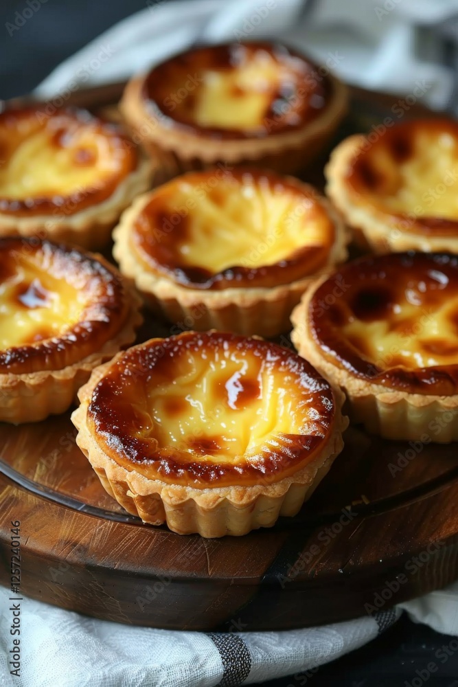 Hong Kong-style Egg Tarts, with flaky, buttery crusts and glossy, smooth custard filling. Hong Kong-style Egg Tarts, with flaky, buttery crusts and glossy, smooth custard filling.
