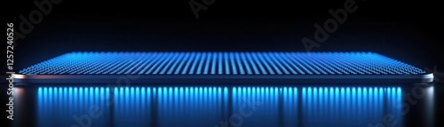 Bit LED screen pixels flat design side view futuristic display theme animation Complementary Color Scheme