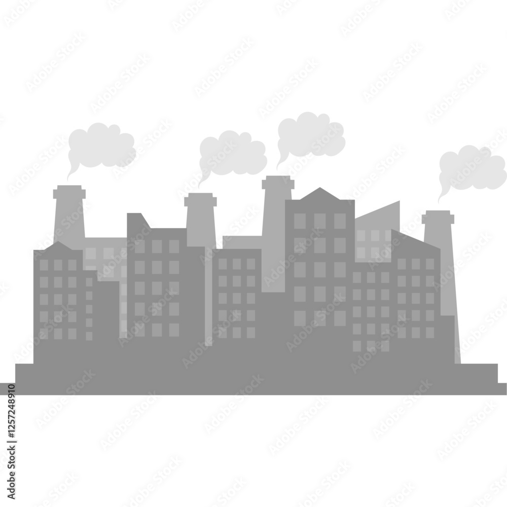 Obraz premium Air Polution City