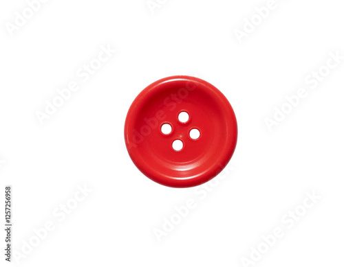 red button isolated on white background