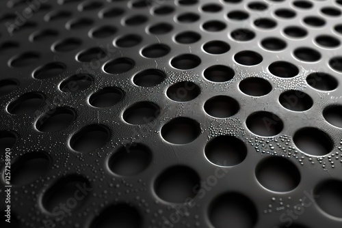 texture of black matte plastic background