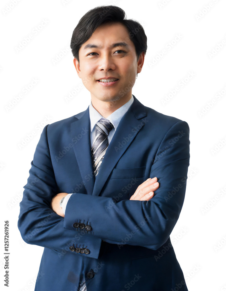 Portrait of only one Man. White Background. Portrait of only one Man. White Background.