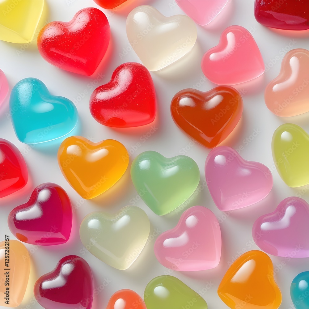 Obraz premium heart shaped candies