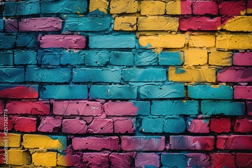 graffiti brick wall