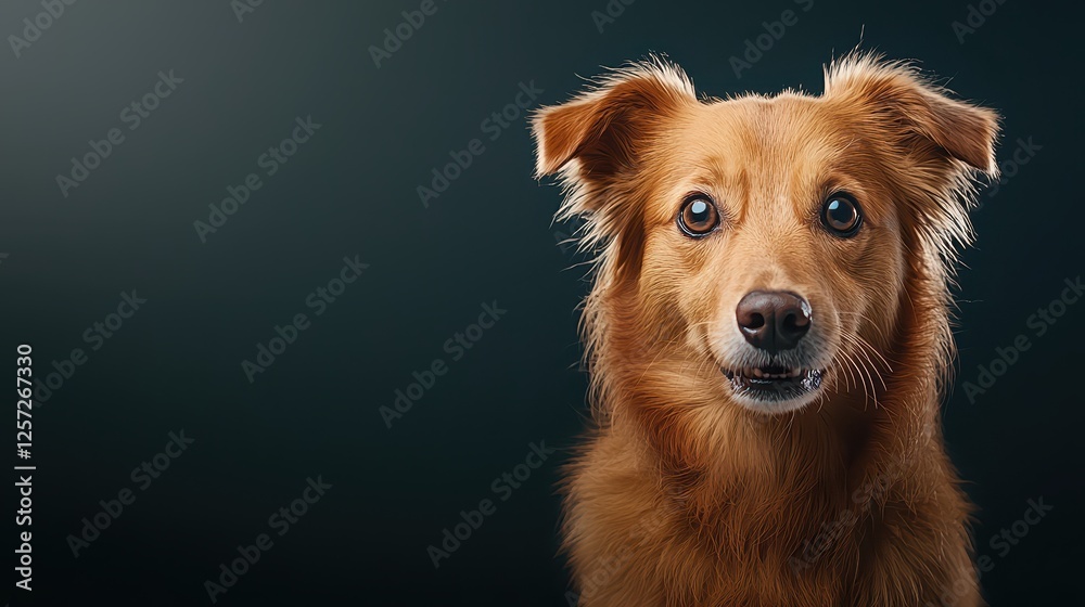 Fototapeta premium Mesmerizing blue eyes, a captivating portrait of dog's intense gaze