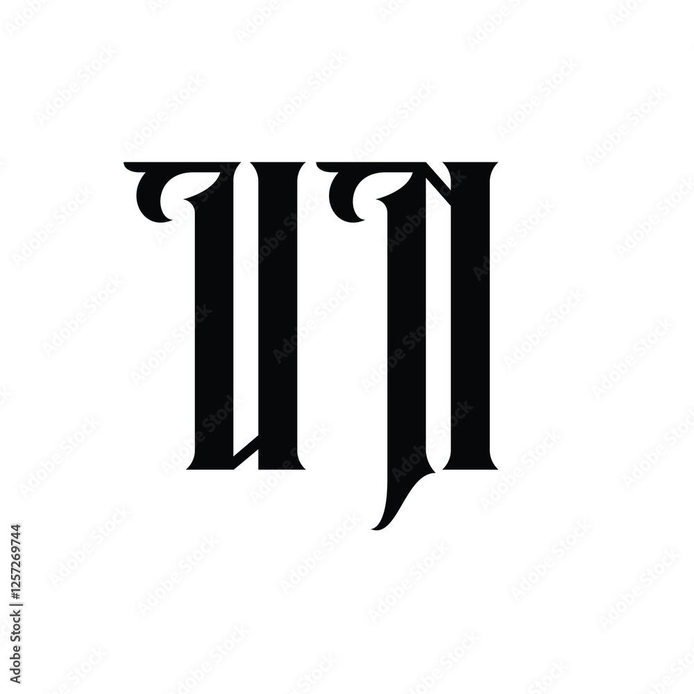UN monogram logo design letter text name symbol monochrome logotype alphabet character simple logo UN monogram logo design letter text name symbol monochrome logotype alphabet character simple logo