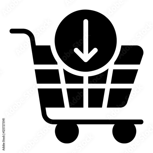 add to cart glyph icon