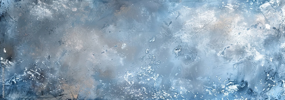Obraz premium Abstract Background With Cool Blues And Whites. Texture Evokes Winter Or Ice. Backdrop For Design.
