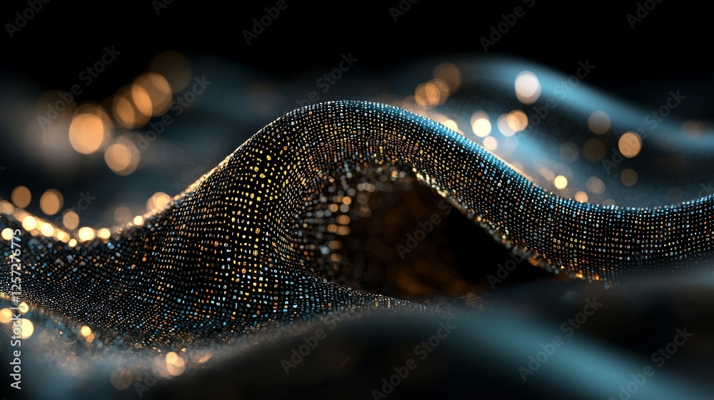 Fototapeta premium Demonstrates the concept of data flow, including querying, analyzing, and visualizing intricate information