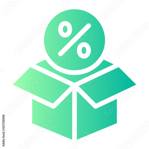 open box gradient icon