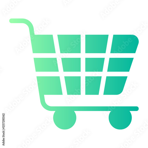 shopping cart gradient icon