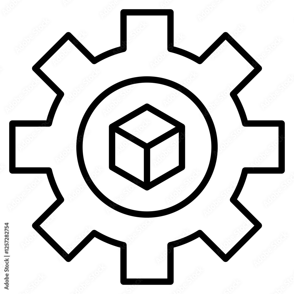 Mass Production Icon Element For Design Mass Production Icon Element For Design